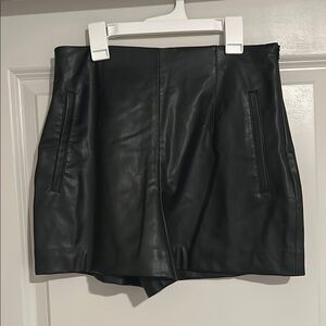Black Leather Shorts